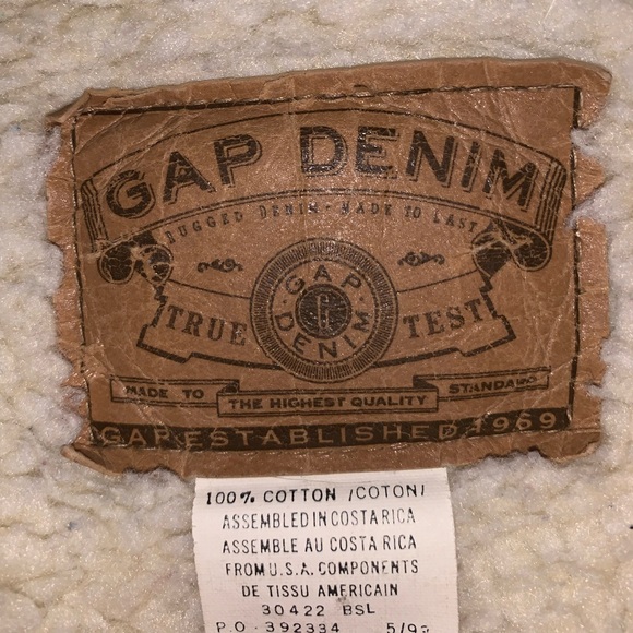Vintage Gap Denim Sherpa Jacket - Picture 2 of 6